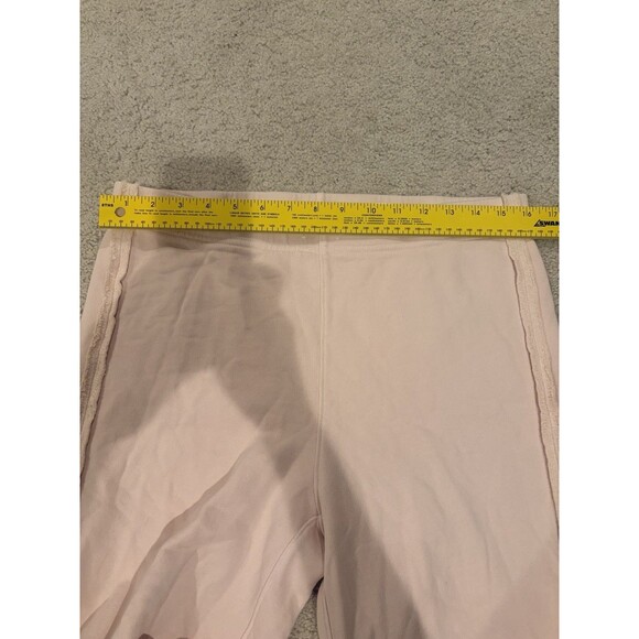 EUC Frank & Eileen Straight Leg Raw Hem Cotton Sweatpant Women Medium Pale Pink - Picture 4 of 11